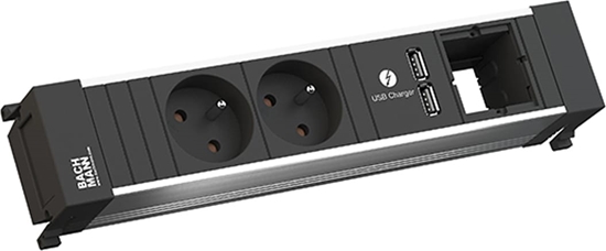 Picture of Bachmann POWER FRAME 2xUTE 1xUSB 1xCM power 0.2m GST18