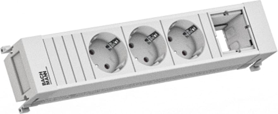 Picture of Bachmann POWER FRAME 3xCEE7/3 1xCM 0.2m GST18 RAL9010