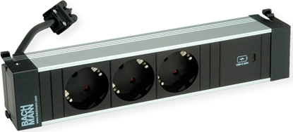 Attēls no Bachmann POWER FRAME M 3xCEE7/3, 1xUSB C 30W 0.2m GST18