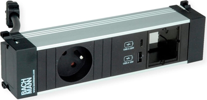 Attēls no Bachmann POWER FRAME S 1xUTE 1xCM 1xUSB A/C 22W 0.2m GST18