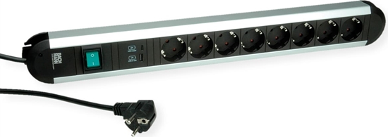 Picture of Bachmann PRIMO 8xCEE7/3 1xUSB A&C 22W 1xSwitch power 2.0m CEE7/7