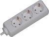 Picture of Bachmann SELLY socket strip 3x earthing contact, white, 3 m