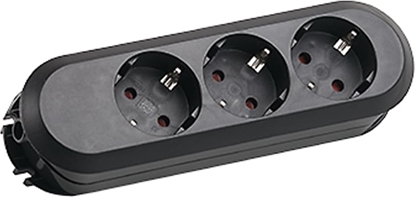 Picture of Bachmann SMART 3xCEE7/3 black, 3x earthing contact