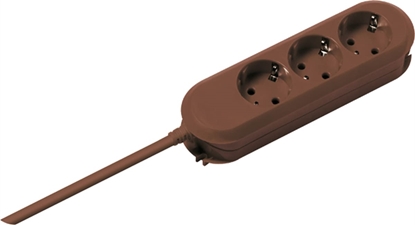 Picture of Bachmann SMART 3xCEE7/3 brown, 3x earthing contact