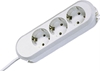 Picture of Bachmann SMART socket strip 3x earthing contact, screwed, white, 5 m