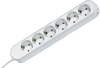 Picture of Bachmann SMART socket strip 6x earthing contact, white, 1.5 m