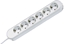 Picture of Bachmann SMART socket strip 6x earthing contact, white, 1.5 m