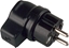 Picture of Bachmann solid rubber angle plug, black belg./french