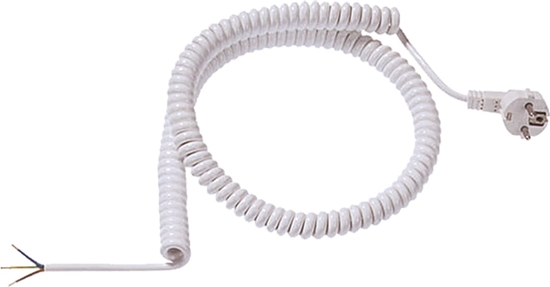 Picture of Bachmann Spiral cable 0.5-2m white, H05VV-F 3G1,5mm² AEH/CEE7/7