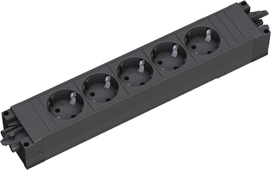Picture of Bachmann STEP BASE 5x earthing contact, black