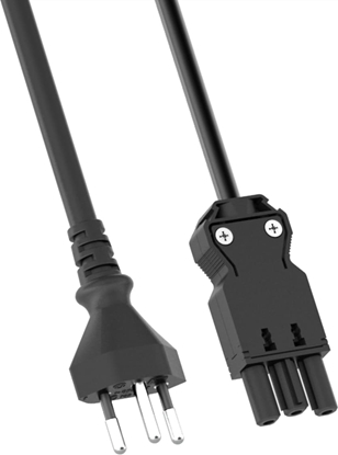 Picture of Bachmann supply cable H05VV-F 3G1.0mm² L: 1.5m black GST18/T12