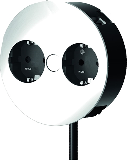 Picture of Bachmann TWIST 2S 2x earthing contact, earthing contact mounting plug, Stainless steel, 2 m