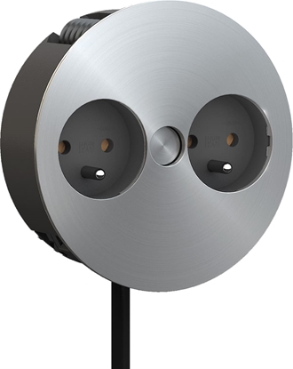 Picture of Bachmann TWIST 2S 2x UTE, earthing contact mounting plug, Stainless steel, 2 m