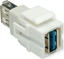 Attēls no Bachmann USB A/A 3.0 Keystone module white