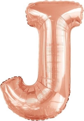 Attēls no Balon foliowy litera J róowe zoto 58x86cm