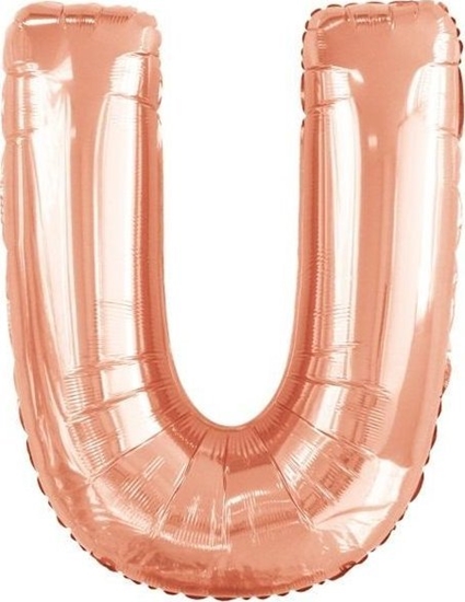 Picture of Balon foliowy litera U róowe zoto 65,5x86cm