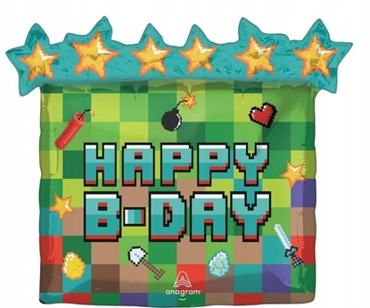 Picture of Balon foliowy Pixel Party 63x58cm