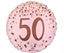 Picture of Balon foliowy Pretty pink 50th Birthday 46cm