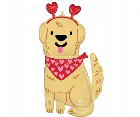 Picture of Balon foliowy Walentynkowy Piesek