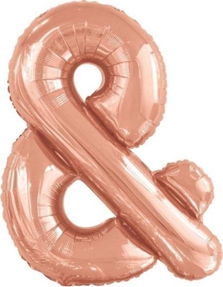 Изображение Balon foliowy znak & róowe zoto 71x86cm