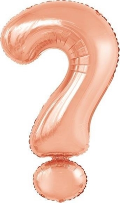 Изображение Balon foliowy znak ? róowe zoto 53x86cm
