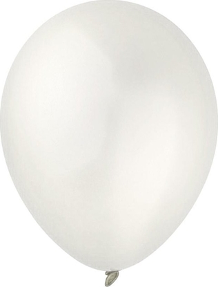 Picture of Balony Decomex metallic Pearl White 100szt