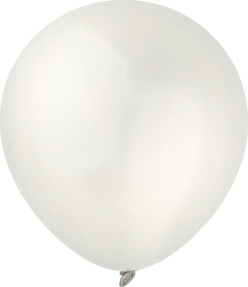 Picture of Balony Decomex metallic Pearl White 100szt