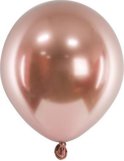 Picture of Balony Glossy róowe zoto 12cm 50szt