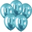 Изображение Balony z efektem chromu niebieskie 30cm 5szt