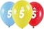Attēls no Balony z nadrukiem 5 28cm 3szt