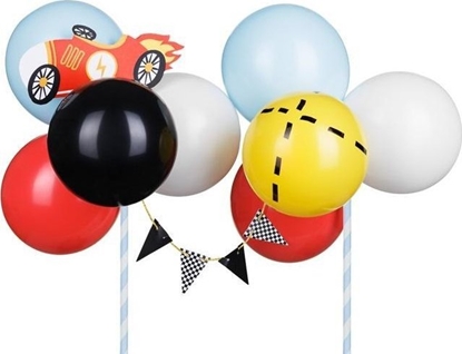 Attēls no Balonowy topper na tort Autko 29cm