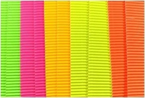 Изображение Bambino Tektura falista kolorowa fluo 25x35cm 10 arkuszy