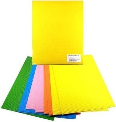 Изображение Bambino Tektura falista pastelowa 25x35cm 10 arkuszy