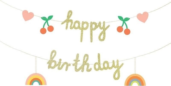 Picture of Baner papierowy Happy Birthday 100x18cm