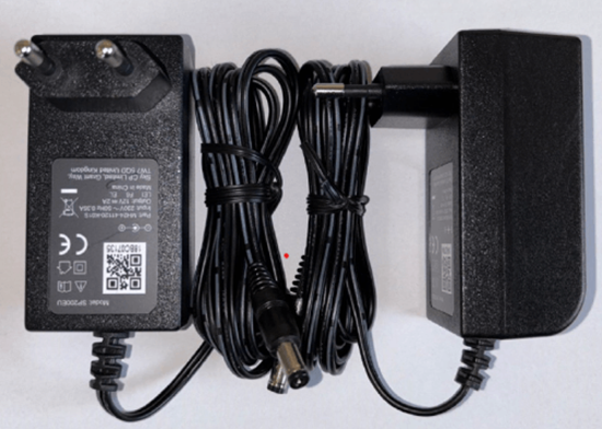 Picture of Barošanas bloks - adapteris, 12V, 2A, 24W, DC kon. 5.5/2.1-2.5mm Plug-in melns Sky MH24-41120-K01S