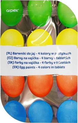 Изображение Barwniki do jaj 4 kolory w pastylkach