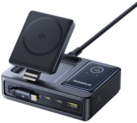Изображение Baseus NOMOS 5-in-1 Ladegerät Wireless Charging 140W