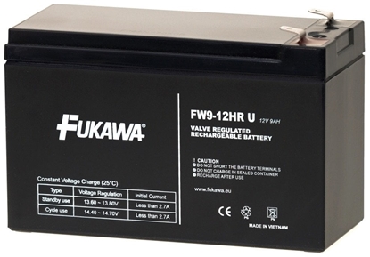 Picture of Baterie - FUKAWA FW 9-12 HRU (12V/9Ah - Faston 250), ivotnost 5let