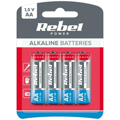 Picture of Baterie alkaliczne REBEL LR6 4szt BAT0061B