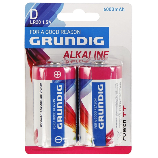 Picture of Baterija Grundig Alkaline D 2gb