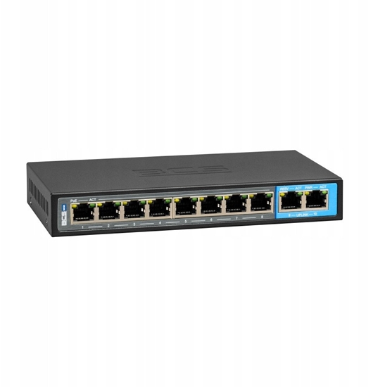 Picture of BCS-B-SP0802G BCS BASIC Switch 8x PoE, 2xRJ45 Gigabit
