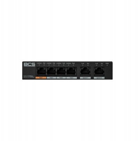 Picture of BCS-L-SP04G02G(2) BCS Switch 4x PoE, 2x RJ45 Gigabit