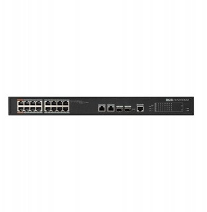 Picture of BCS-L-SP1602G-2SFP-M(2) BCS Switch zarzdzalny 16x PoE, 2x RJ45, 2x SFP Gigabit