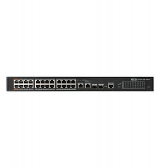 Picture of Switch BCS -L-SP2402G-2SFP-M(2) Switch zarzdzalny 24x PoE, 2x RJ45, 2x SFP Gigabit