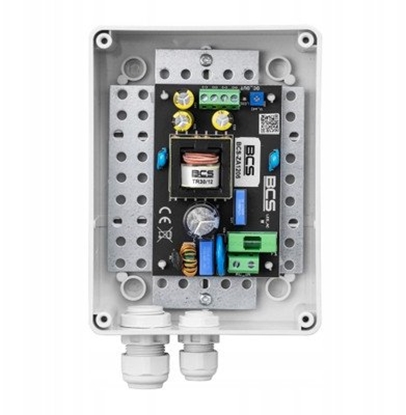 Attēls no BCS-ZA1206/S BCS Zasilacz impulsowy 12 V 6 A do zasilania systemów CCTV