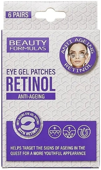 Picture of BEAUTY FORMULAS_Eye Gel Patches Retinol przeciwstarzeniowe patki pod oczy z retinolem 6 par