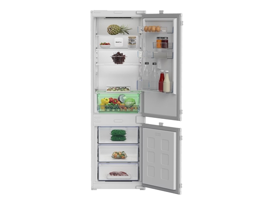 Picture of BEKO Refrigerator | B3BCNA294HS | Energy efficiency class E | Built-in | Combi | Height 177.5 cm | No Frost system | Fridge net capacity 194 L | Freezer net capacity 76 L | Display | 37 dB | White