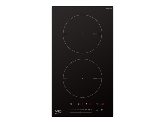 Изображение BEKO Hob | HDI32400TO | Induction | Number of burners/cooking zones 2 | Touch control | Timer | Black