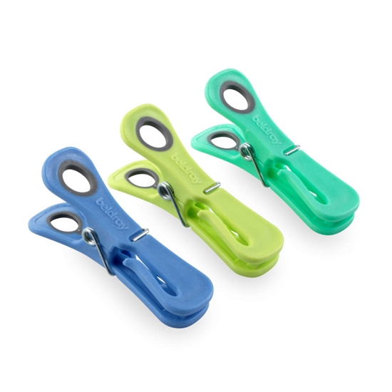 Изображение Beldray LA035716RPFEU7 24 Dual-Grip Pegs – Green/Blue