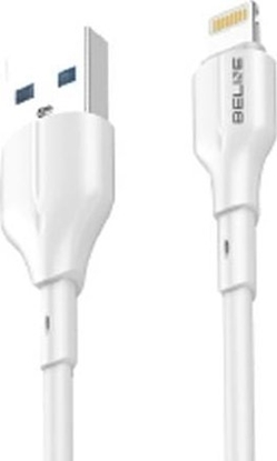 Attēls no Beline Kabel 25W USB-A/Lightning 1m       biay/white BLNCWL01